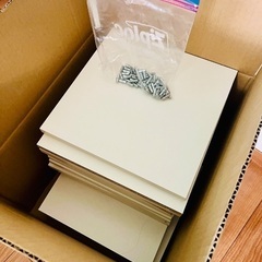 [0円]壁付き本棚［白・117×125cm］の画像