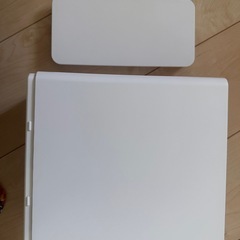 山崎実業(Yamazaki) 重ねられる スリム 蓋付き ルーター収納 ケース ホワイト 約W9.7XD20.2XH22.2cm スマート テレビ裏収納 スタッキング可の画像