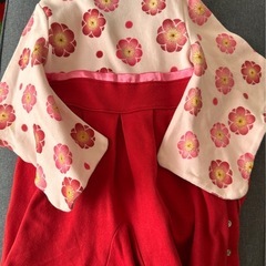 袴ロンパース　80の画像