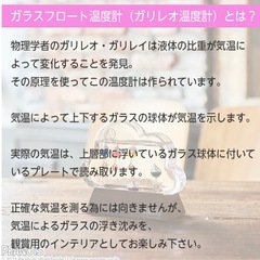 スヌーピー　ガラスフロート温度計の画像