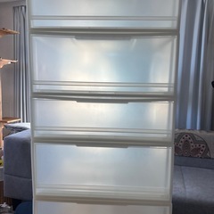 12月18日まで募集【無印・中古品】3個セット・ポリプロピレン　収納ケース　ワイドの画像