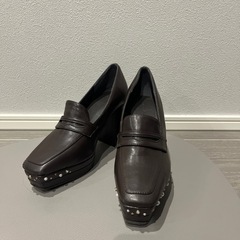 RANDA　パール×ビジュープラットフォームローファーの画像