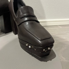 RANDA　パール×ビジュープラットフォームローファーの画像