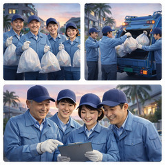 那覇市内の家庭ごみ収集のお仕事スタッフ募集！｜豊見城市金良事務所の画像