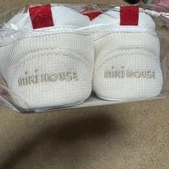 ミキハウス　ベビーシューズ　12cmホワイトの画像