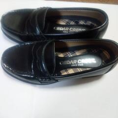 黒のローファー 卒業 入学 フォーマル靴 22.5cmの画像