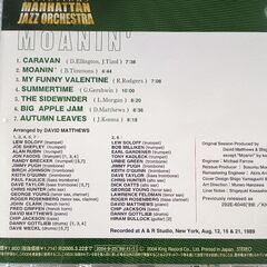 (中古CDアルバム)マンハッタン・ジャズ・オーケストラ - モーニンの画像