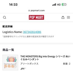 【ラスト1体】 ラブブ LABUBU LOYALTY Big into Energy エナジーの画像
