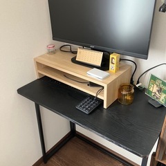 折りたたみ【新品】デスク 8045 コンセント付 N-7127 1台の画像