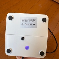 仮取引中🙇‍♀️小型のPTCセラミック電気ファンヒーター（900W） ⭐︎ 「足元用」「脱衣所に」^_^の画像