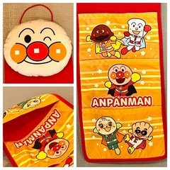 アンパンマン ウォールポケット 壁掛け収納　耳当て　イヤーマフ　イヤマフ　もこもこレシーバー　防寒具　防寒 小物入れ　ぬいぐるみ　　おもちゃ収納の画像