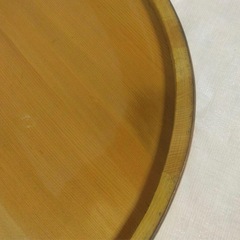 中古 木製 寿司桶 直径約30cm 銅縁の画像