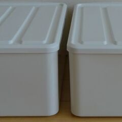 アイリスオーヤマ　収納ボックス 引き出しケース 白／クリア　２個の画像