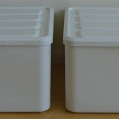 アイリスオーヤマ　収納ボックス 引き出しケース 白／クリア　２個の画像