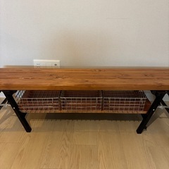 テレビ台（スチールケース付）の画像