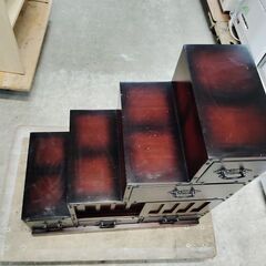 民芸調階段箪笥『中古傷あり』の画像