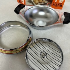 未使用　フード付き天ぷら鍋16cm 伊勢工業　日本製　0.9ℓの画像