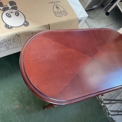 テーブル　マルニ ブラウン　引き出し付き　中古の画像