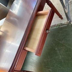 テーブル　マルニ ブラウン　引き出し付き　中古の画像