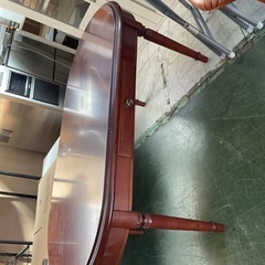 テーブル　マルニ ブラウン　引き出し付き　中古の画像