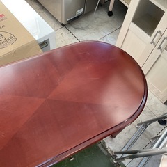 テーブル　マルニ ブラウン　引き出し付き　中古の画像