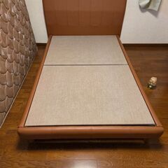 フランスベッド製　セミダブルマットレス + ベッドフレームの画像