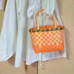 プラカゴバッグ フレッシュオレンジの画像