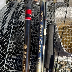 釣り竿数本の画像