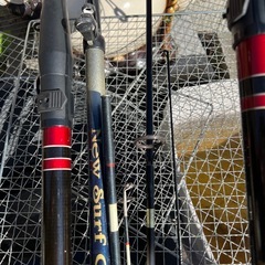 釣り竿数本の画像