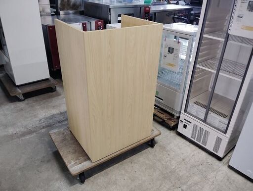 木製レジカウンター　鍵付き引き出し『中古美品』