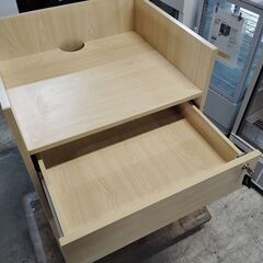 木製レジカウンター　鍵付き引き出し『中古美品』の画像