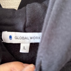 GLOBAL WORKフード付ロングワンピの画像