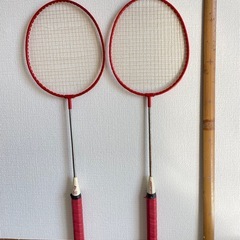 バドミントンラケットセットの画像