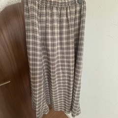 【中古】【2枚セット】チェック柄スカートの画像