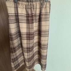 【中古】【2枚セット】チェック柄スカートの画像
