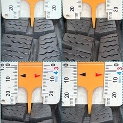 145/80R13 中古冬用タイヤと中古ホイールの4本セットの画像