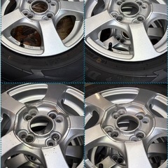 145/80R13 中古冬用タイヤと中古ホイールの4本セットの画像