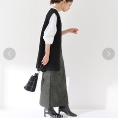 スローブイエナ　クロシェニットベストの画像