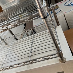 ミニスチールラック　サビ多め　中古の画像