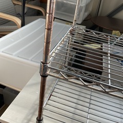 ミニスチールラック　サビ多め　中古の画像