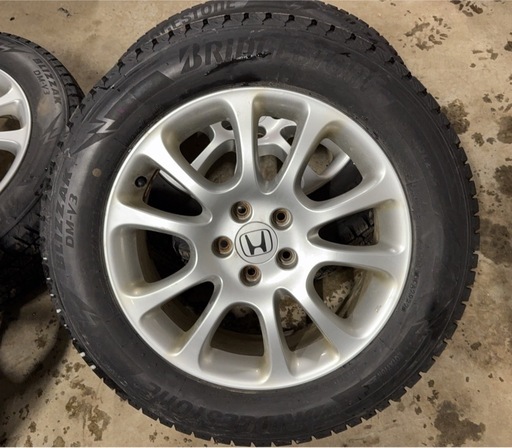 CR-V外し　225/60R18 ブリヂストン　スタッドレス　DM-V3  ホイール付き4本セット
