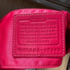 COACHミニバッグの画像