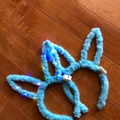 光るうさぎカチューシャ　2個の画像