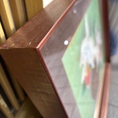 洋蘭絵画、額縁入、日本画花 の画像