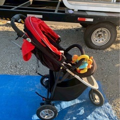 Aprica ベビーカー　air buggy 赤黒　スムーヴの画像