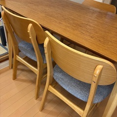 【早い者勝ち】【LOWYA】[幅120] ダイニングテーブルセット の画像