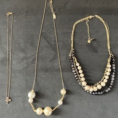 ネックレス3点の画像