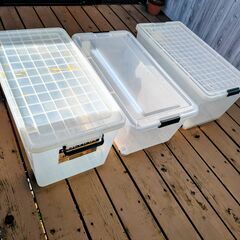 キャスター付き収納ケース（3個セット）の画像