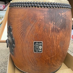 堀田新五郎　ケヤキくり抜き和太鼓 鳳凰印諸太鼓　打面36cmの画像