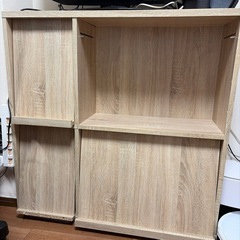 非対面　ジャンク品　フラップ扉付き本棚 の画像